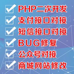 PHP支付对接/第三方充值提现短信接口/java搭建部署/api二次开发修改定制/安全维护